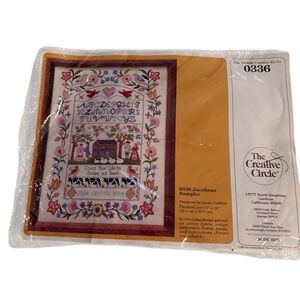 Vintage 80s Jacobean Sampler Crewel Kit 0336 The Creative Circle
